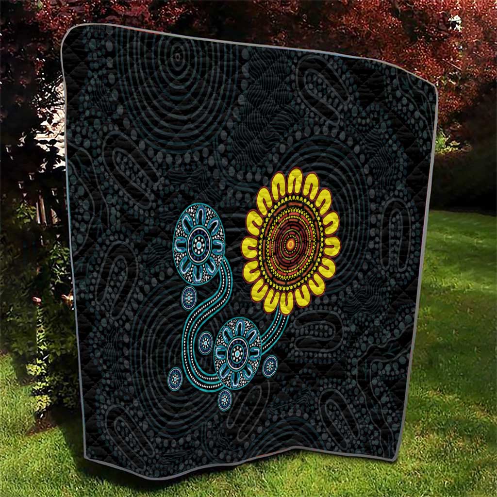 NAIDOC 50 Years of Deadly Quilt Sun Aboriginal Dot Art