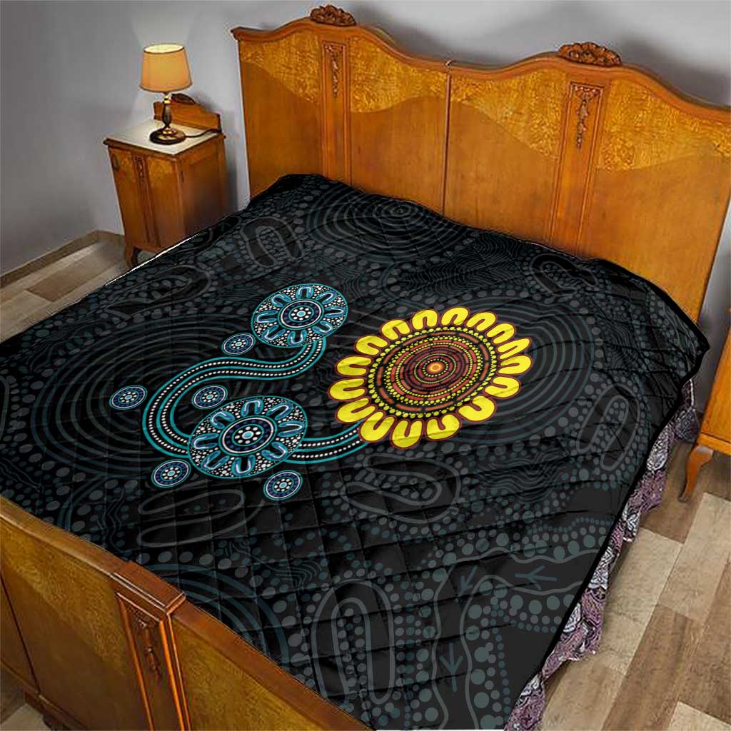 NAIDOC 50 Years of Deadly Quilt Sun Aboriginal Dot Art