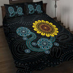 NAIDOC 50 Years of Deadly Quilt Bed Set Sun Aboriginal Dot Art