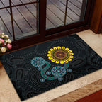 NAIDOC 50 Years of Deadly Rubber Doormat Sun Aboriginal Dot Art