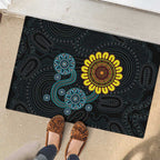 NAIDOC 50 Years of Deadly Rubber Doormat Sun Aboriginal Dot Art