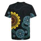 NAIDOC 50 Years of Deadly Rugby Jersey Sun Aboriginal Dot Art