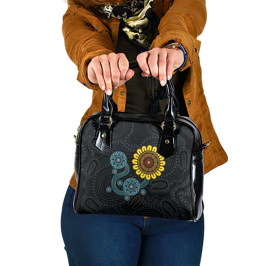 NAIDOC 50 Years of Deadly Shoulder Handbag Sun Aboriginal Dot Art
