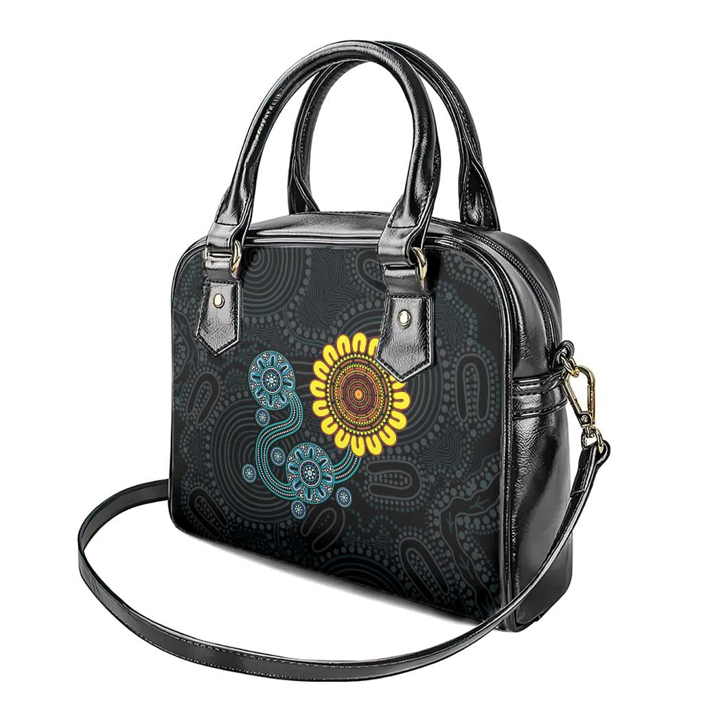 NAIDOC 50 Years of Deadly Shoulder Handbag Sun Aboriginal Dot Art