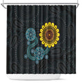 NAIDOC 50 Years of Deadly Shower Curtain Sun Aboriginal Dot Art