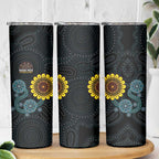 NAIDOC 50 Years of Deadly Skinny Tumbler Sun Aboriginal Dot Art
