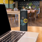 NAIDOC 50 Years of Deadly Skinny Tumbler Sun Aboriginal Dot Art