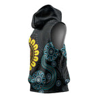 NAIDOC 50 Years of Deadly Sleeveless Hoodie Sun Aboriginal Dot Art