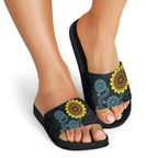 NAIDOC 50 Years of Deadly Slide Sandals Sun Aboriginal Dot Art