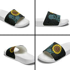 NAIDOC 50 Years of Deadly Slide Sandals Sun Aboriginal Dot Art