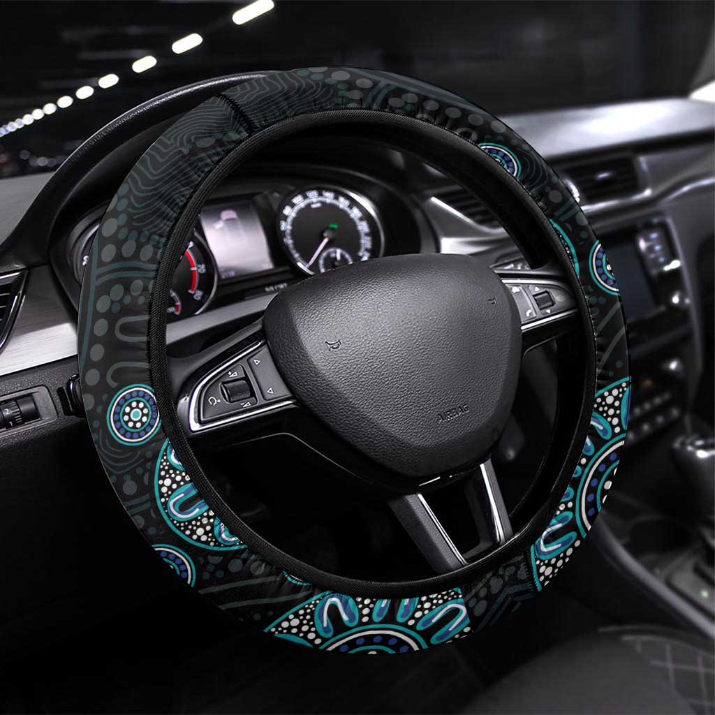 NAIDOC 50 Years of Deadly Steering Wheel Cover Sun Aboriginal Dot Art