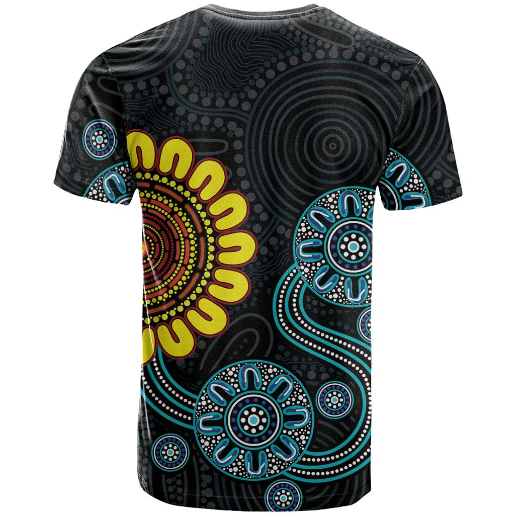 NAIDOC 50 Years of Deadly T Shirt Sun Aboriginal Dot Art