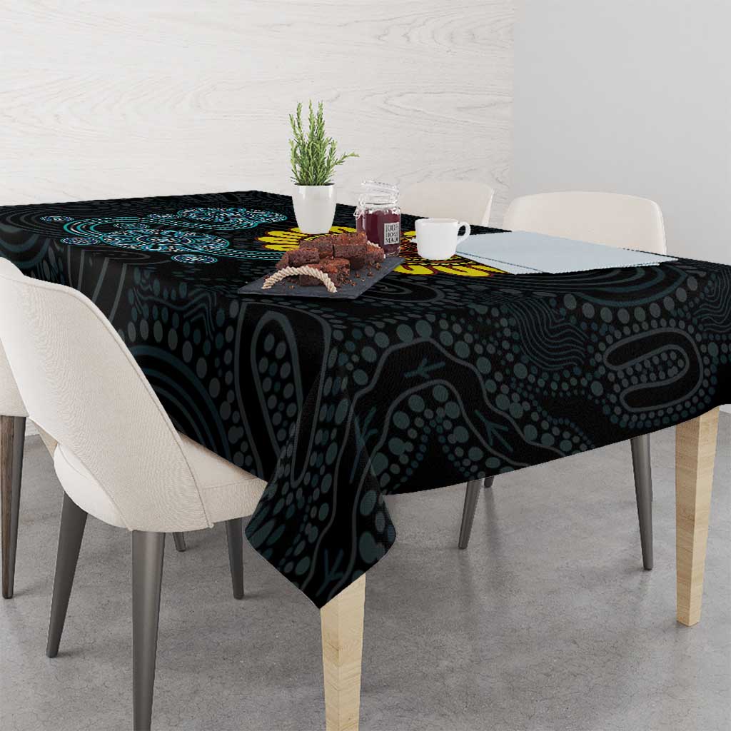 NAIDOC 50 Years of Deadly Tablecloth Sun Aboriginal Dot Art