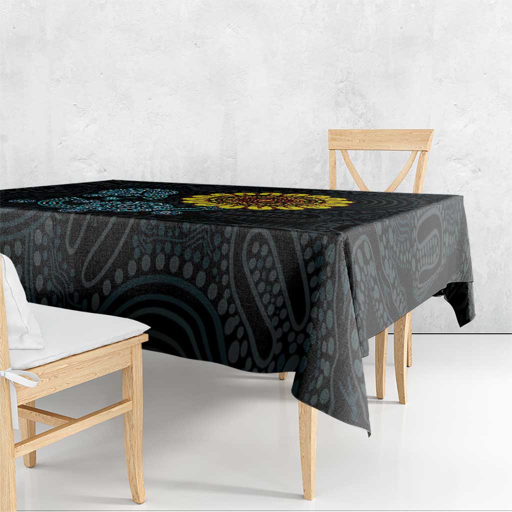 NAIDOC 50 Years of Deadly Tablecloth Sun Aboriginal Dot Art