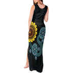NAIDOC 50 Years of Deadly Tank Maxi Dress Sun Aboriginal Dot Art