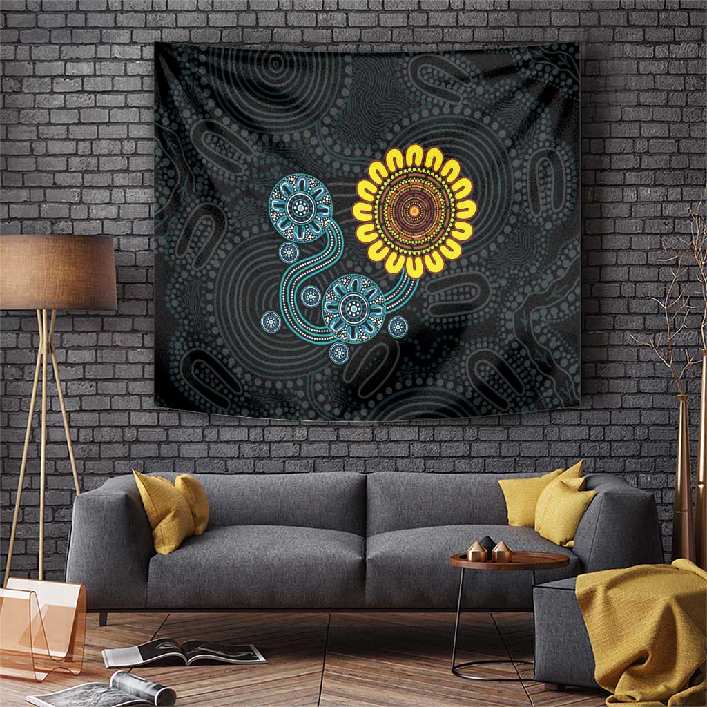 NAIDOC 50 Years of Deadly Tapestry Sun Aboriginal Dot Art
