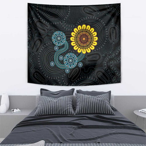 NAIDOC 50 Years of Deadly Tapestry Sun Aboriginal Dot Art