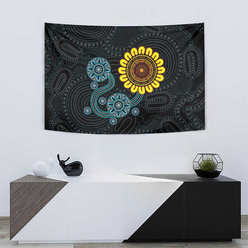 NAIDOC 50 Years of Deadly Tapestry Sun Aboriginal Dot Art