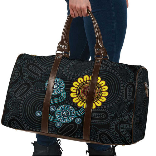 NAIDOC 50 Years of Deadly Travel Bag Sun Aboriginal Dot Art