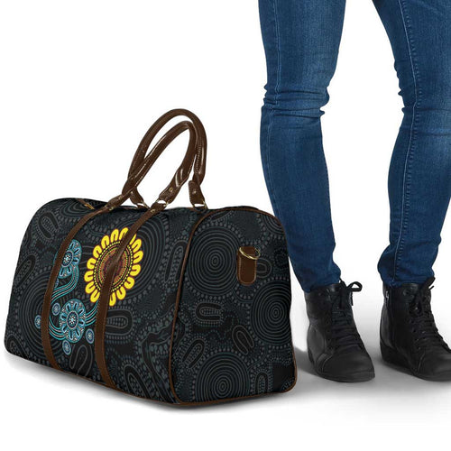 NAIDOC 50 Years of Deadly Travel Bag Sun Aboriginal Dot Art