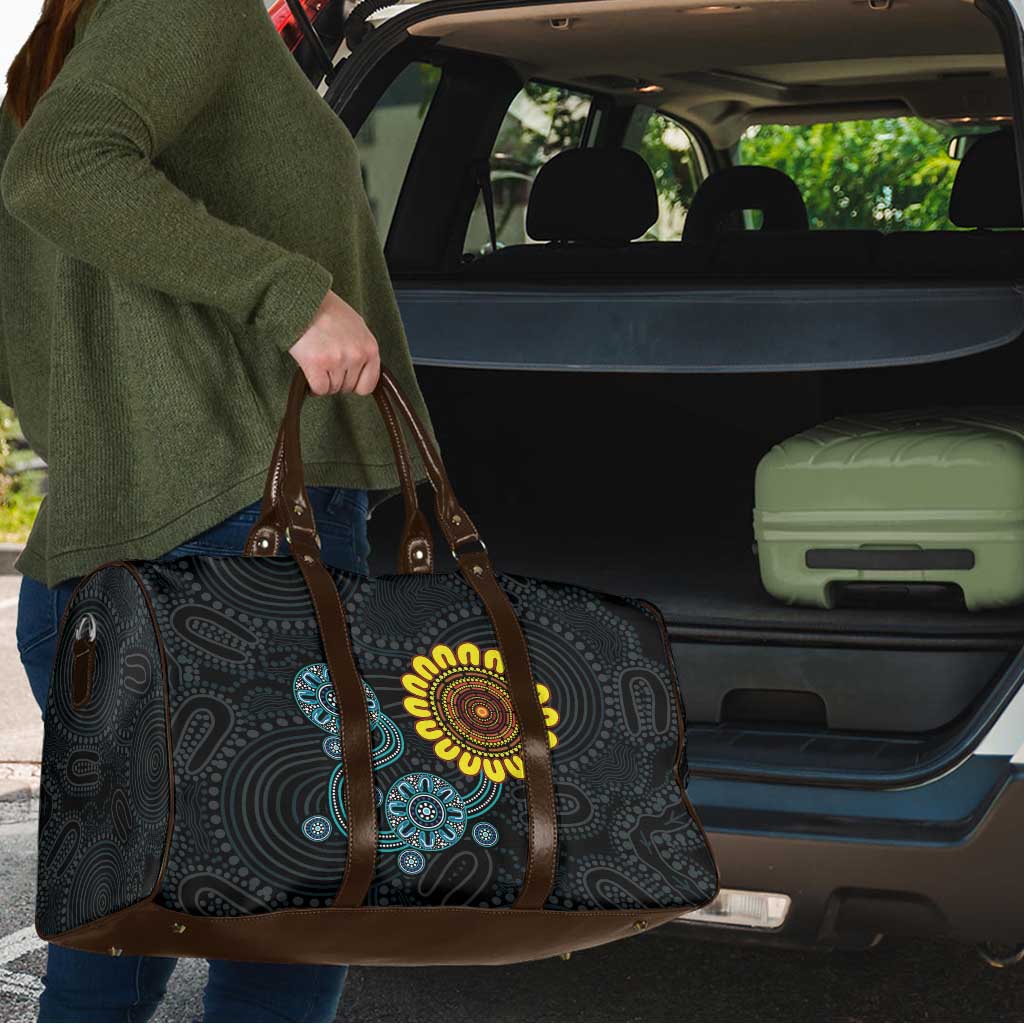NAIDOC 50 Years of Deadly Travel Bag Sun Aboriginal Dot Art