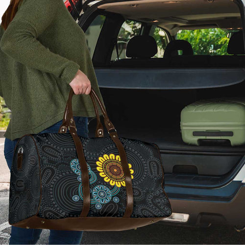 NAIDOC 50 Years of Deadly Travel Bag Sun Aboriginal Dot Art