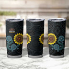 NAIDOC 50 Years of Deadly Tumbler Cup Sun Aboriginal Dot Art