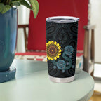 NAIDOC 50 Years of Deadly Tumbler Cup Sun Aboriginal Dot Art