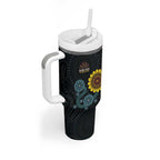 NAIDOC 50 Years of Deadly Tumbler With Handle Sun Aboriginal Dot Art