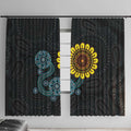 NAIDOC 50 Years of Deadly Window Curtain Sun Aboriginal Dot Art