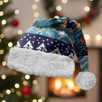 Cardiganshire Wales Christmas Santa Hat Cardigan Bay Dolphin Rugby Design - Aussie Hoodie