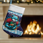 Cardiganshire Wales Christmas Stocking Cardigan Bay Dolphin Rugby Design - Aussie Hoodie