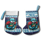 Cardiganshire Wales Christmas Stocking Cardigan Bay Dolphin Rugby Design - Aussie Hoodie