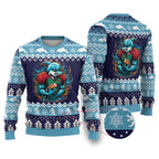 Cardiganshire Wales Christmas Ugly Christmas Sweater Cardigan Bay Dolphin Rugby Design - Aussie Hoodie