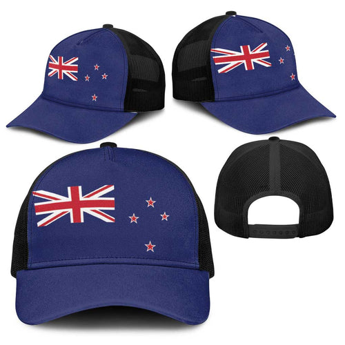 New Zealand Baseball Net Cap National Flag Colors - Aussie Hoodie