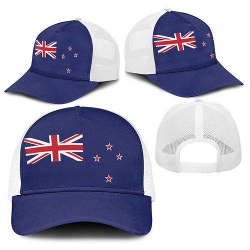 New Zealand Baseball Net Cap National Flag Colors - Aussie Hoodie