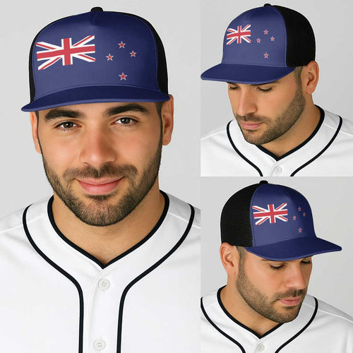 New Zealand Baseball Net Cap National Flag Colors - Aussie Hoodie