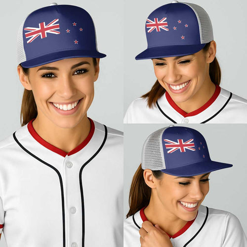 New Zealand Baseball Net Cap National Flag Colors - Aussie Hoodie