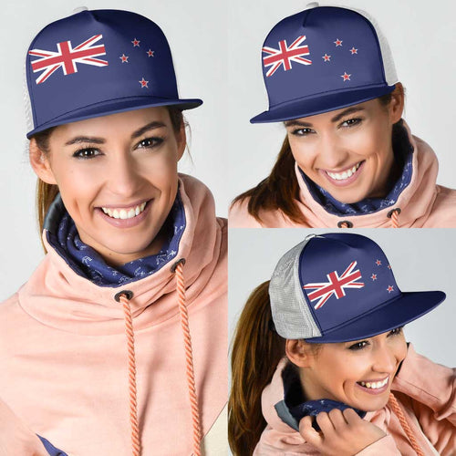 New Zealand Mesh Trucker Cap National Flag Colors - Aussie Hoodie