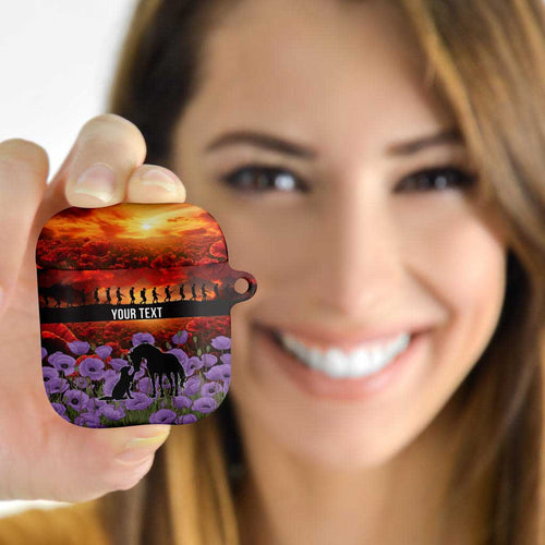 Personalised ANZAC Day AirPods Case Remembering the Animals of War