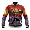 Personalised ANZAC Day Baseball Jacket Remembering the Animals of War