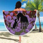 Personalised ANZAC Day Beach Blanket Remembering the Animals of War