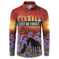 Personalised ANZAC Day Button Sweatshirt Remembering the Animals of War