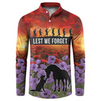 Personalised ANZAC Day Button Sweatshirt Remembering the Animals of War