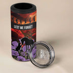 Personalised ANZAC Day 4 in 1 Can Cooler Tumbler Remembering the Animals of War