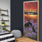Personalised ANZAC Day Door Cover Remembering the Animals of War