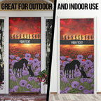 Personalised ANZAC Day Door Cover Remembering the Animals of War