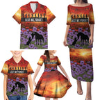 Personalised ANZAC Day Family Matching Puletasi and Hawaiian Shirt Remembering the Animals of War