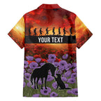 Personalised ANZAC Day Hawaiian Shirt Remembering the Animals of War