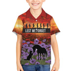 Personalised ANZAC Day Kid Hawaiian Shirt Remembering the Animals of War